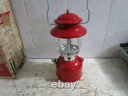 Vintage NOS Coleman Lantern 200A195 Red Withbox Single Mantle 10 1973Unfired