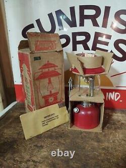 Vintage NOS Coleman Lantern 200A195 Red Withbox Single Mantle 1968 Unfired 10/68