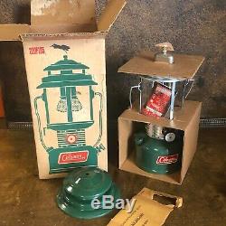 Vintage NOS Factory BOX COLEMAN Camping LANTERN / NEW OLD STOCK 1970