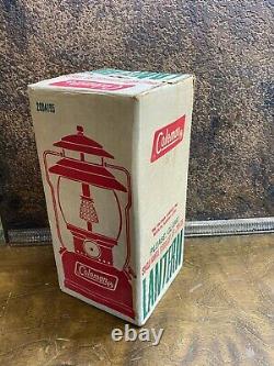 Vintage NOS SEALED IN BOX Coleman 200 Red Lantern Unfired 200A195