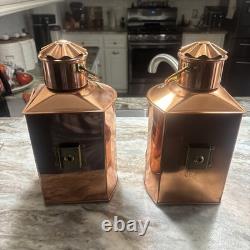 Vintage Nautical DHR Holland Stuurboord & Bakboord nautical lanterns. Never used