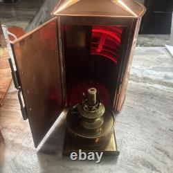 Vintage Nautical DHR Holland Stuurboord & Bakboord nautical lanterns. Never used