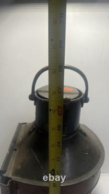 Vintage Nautical Lantern. Bow Port Patt. 23. By Birmingham Engr Co. LTD. Electrified