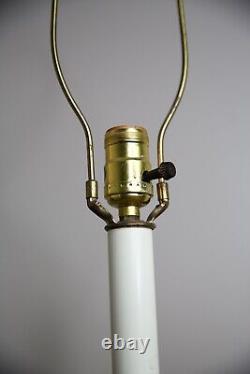 Vintage Nautical Lantern Table Lamp Electric Light Green glass no shade antique