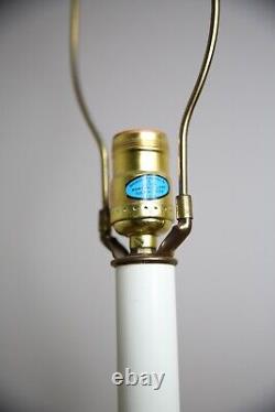 Vintage Nautical Lantern Table Lamp Electric Light Green glass no shade antique