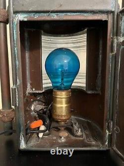Vintage Nautical Navy Maritime Lantern Ship Lamp Electrified Copper/Brass