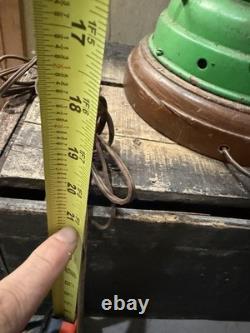 Vintage Nautical Ship Lantern 21 Green Maritime Light Decor Large