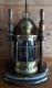 Vintage Nautical Ship Lantern Brass & Mahogany Table Lamp Steampunk Sailor Lamp