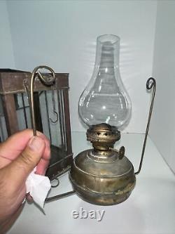 Vintage Neptune Nr Nautical Maritime Nautical Ship Boat Oil Lamp Brass Lantern