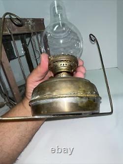 Vintage Neptune Nr Nautical Maritime Nautical Ship Boat Oil Lamp Brass Lantern