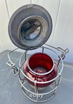 Vintage New York Central Railroad Adlake Kerosene Lantern