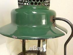 Vintage Nickel/chrome & Green Coleman Lantern Single Mantle 242c 6 49