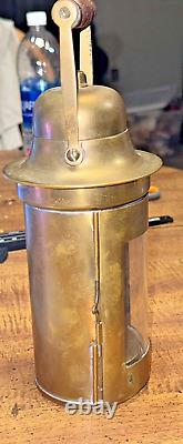 Vintage Oil Lamp Sherwoods Limited Brass Binnacle Lantern Maritime Nautical