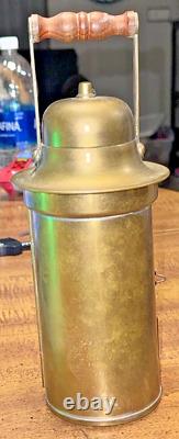 Vintage Oil Lamp Sherwoods Limited Brass Binnacle Lantern Maritime Nautical