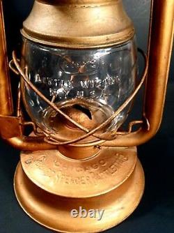 Vintage Old Hibbard Spencer Bartlett Single Mantel Lantern With Dietz Globe Nice