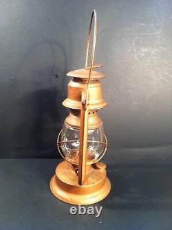 Vintage Old Hibbard Spencer Bartlett Single Mantel Lantern With Dietz Globe Nice