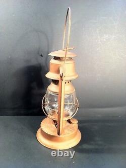 Vintage Old Hibbard Spencer Bartlett Single Mantel Lantern With Dietz Globe Nice