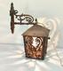Vintage Old Outside Outdoor Hanging Large Aluminum Lantern Copper Plated