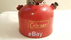 Vintage Original COLEMAN 200A Red Lantern Dated July 1957