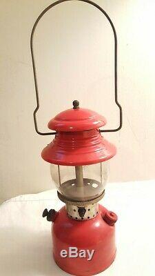 Vintage Original COLEMAN 200A Red Lantern Dated July 1957