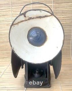 Vintage Original Railroad Lantern Antique collectible kerosene oil Railway lamp