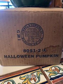 Vintage Paper Mache Pumpkin Insert With ORIGINAL box PumpKing Antique
