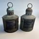 Vintage Perko De Lite Navigation Boat Lantern Pair Red And Green 12 Inch