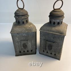 Vintage Perko De Lite Navigation Boat Lantern Pair Red And Green 12 Inch