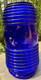 Vintage Perko Deep Cobalt Blue Glass Inner Fresnel Globe Lens (5.5 x 2.25)