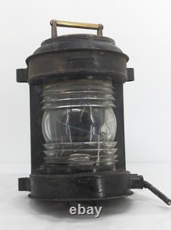 Vintage Perko Large Marine Bridge Ship Lamp Lantern Light Navigation Signal 12