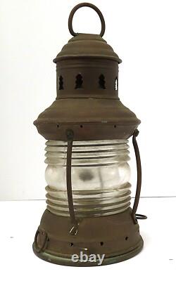 Vintage Perko Marine Anchor Lantern Maritime Lantern Excellent Condition