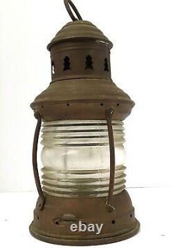Vintage Perko Marine Anchor Lantern Maritime Lantern Excellent Condition