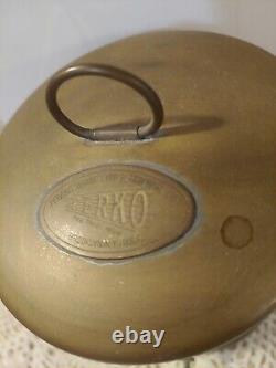 Vintage Perko Solid Brass Perkins Marine Clear Wired Lantern 6.5 Not Tested