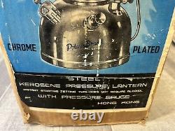 Vintage Polaris Lantern Kerosene 500 CP Pressure Steel Lamp Antique Hong Kong