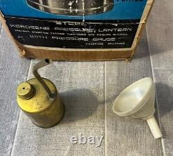 Vintage Polaris Lantern Kerosene 500 CP Pressure Steel Lamp Antique Hong Kong