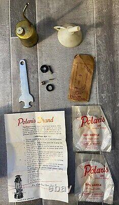 Vintage Polaris Lantern Kerosene 500 CP Pressure Steel Lamp Antique Hong Kong