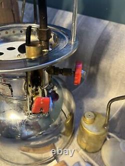 Vintage Polaris Lantern Kerosene 500 CP Pressure Steel Lamp Antique Hong Kong