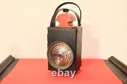 Vintage Railroad Lantern Lamp, Electric Installed, Antique, Decorative