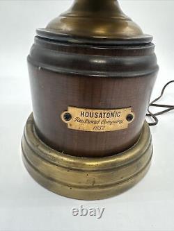 Vintage Railroad Parlor Brass Electric Lamp Lantern Housatonic 1852
