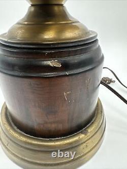 Vintage Railroad Parlor Brass Electric Lamp Lantern Housatonic 1852