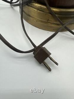 Vintage Railroad Parlor Brass Electric Lamp Lantern Housatonic 1852