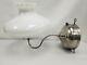 Vintage Rare Coleman Chrome Quick Lite Bq Wall Lamp With Milk Glass Shade 1925