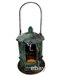 Vintage Rare Ikebana Flower Candle Lanterns Cast Iron Antique Japan