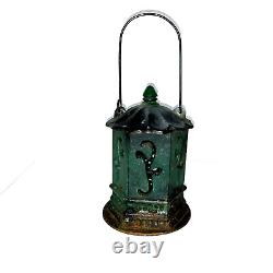 Vintage Rare Ikebana Flower Candle Lanterns Cast Iron Antique Japan