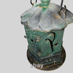 Vintage Rare Ikebana Flower Candle Lanterns Cast Iron Antique Japan