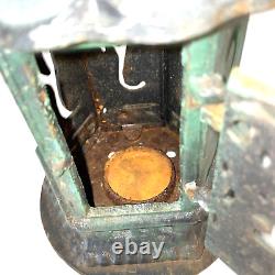 Vintage Rare Ikebana Flower Candle Lanterns Cast Iron Antique Japan