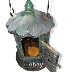 Vintage Rare Ikebana Flower Candle Lanterns Cast Iron Antique Japan