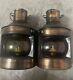 Vintage Rare Ship/Train Lantern Set Copper PMP Starboard And Port
