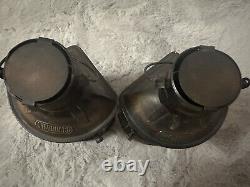 Vintage Rare Ship/Train Lantern Set Copper PMP Starboard And Port