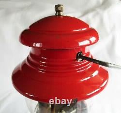 Vintage Red Coleman 200A Lantern Dated 12-60 Single Mantle Sunshine of the Night